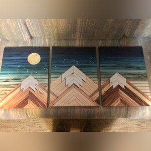 Abstract 3 piece wall grouping